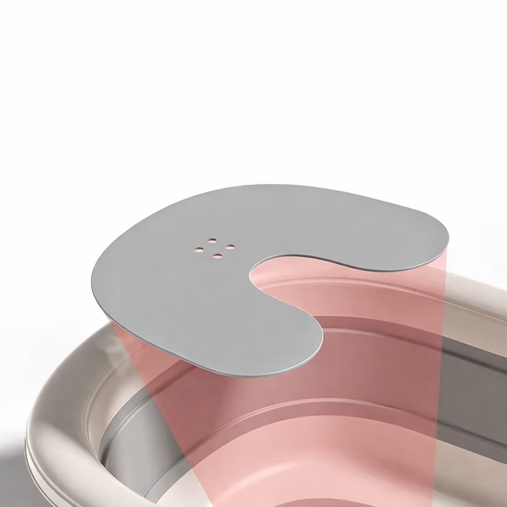 Liora I Temperaturfreundliche Babybadewanne mit Display und Klappfunktion
