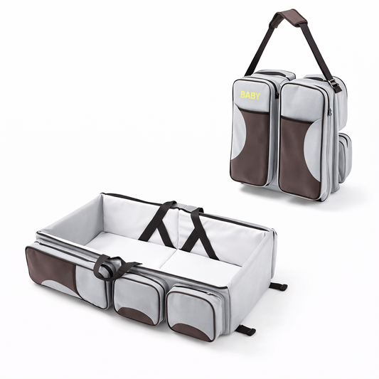 Ravi I Faltbares 2in1 Babybett für Zuhause & unterwegs mit Taschen