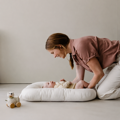 Norea I Tragbares Babynest aus Baumwolle mit weicher Polsterung