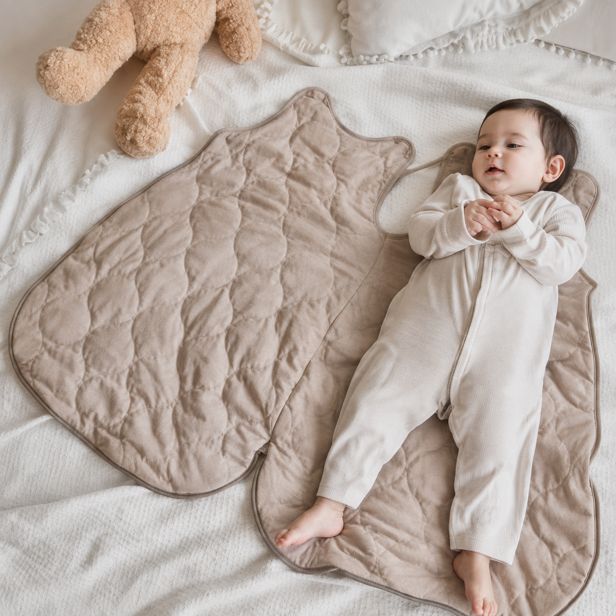 Luma I Warmer Babyschlafsack aus Baumwolle für 0–24 Monate