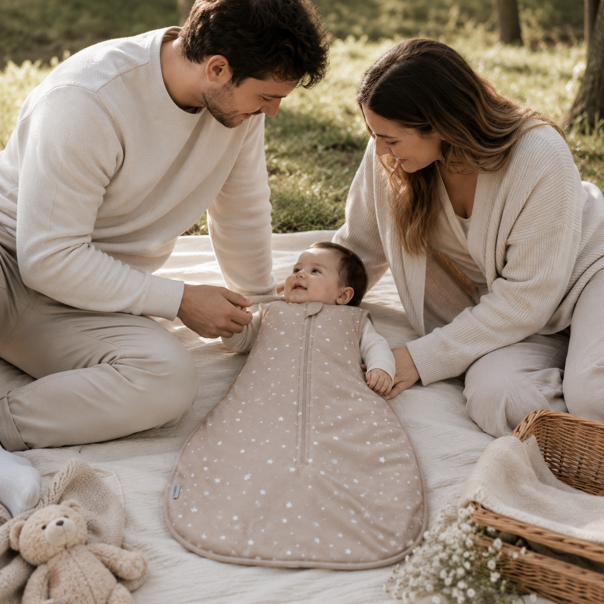 Luma I Warmer Babyschlafsack aus Baumwolle für 0–24 Monate