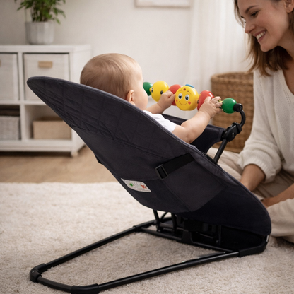 Kivo I Babyschaukelstuhl mit Spielzeug & Klappfunktion