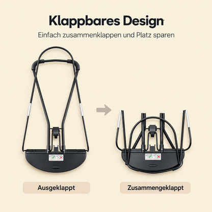 Babywippe mit Spielbogen, klappbar, ohne Batterien I Kivo