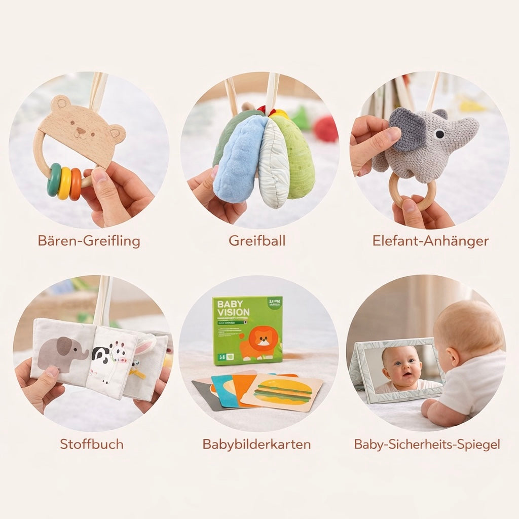 Sana I Spiel- & Krabbeldecke mit Holzbogen für Kinder