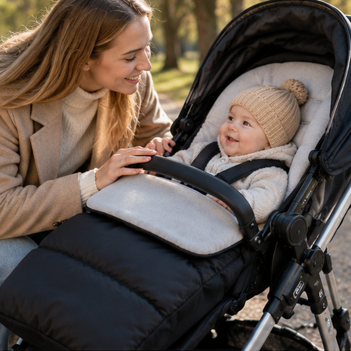 Miro I Warmer Kinderwagen-Fußsack mit weicher Polsterung