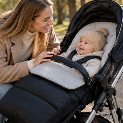 Miro I Warmer Kinderwagen-Fußsack mit weicher Polsterung