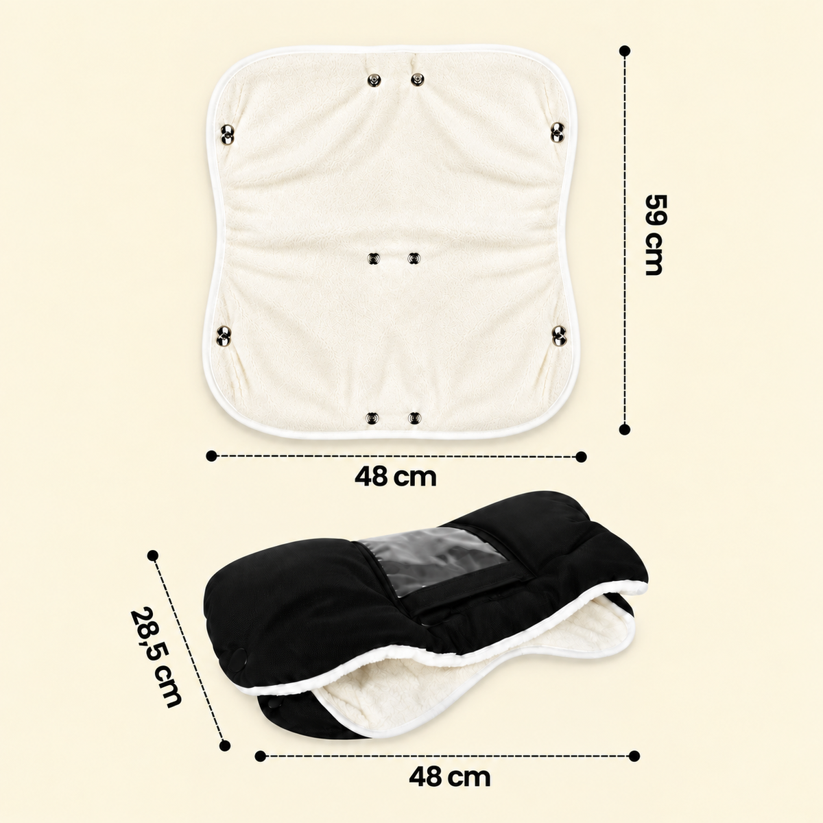 Kinderwagen-Handschuhe mit Fleecefutter, Handwärmer I Sorea