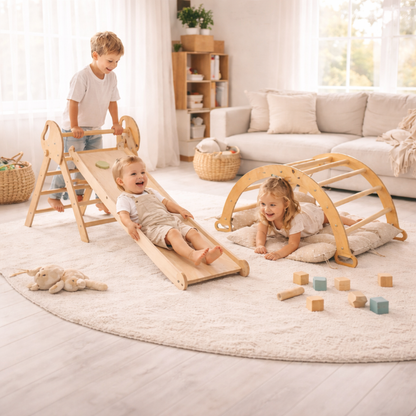 Kivo I Indoor Holz Kletter- & Spielgerüst für Kinder