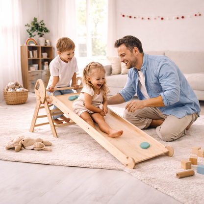 Kivo I Indoor Holz Kletter- & Spielgerüst für Kinder