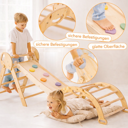 Kivo I Indoor Holz Kletter- & Spielgerüst für Kinder