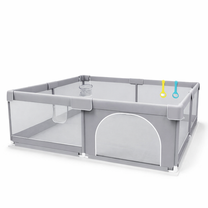 Nexo I Komfort Spiel- & Laufstall mit Netz für Kinder und Babys