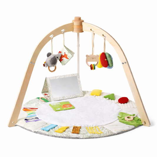 Sana I Spiel- & Krabbeldecke mit Holzbogen für Kinder