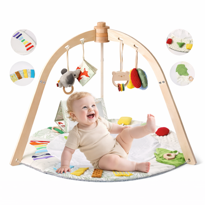 Sana I Spiel- & Krabbeldecke mit Holzbogen für Kinder
